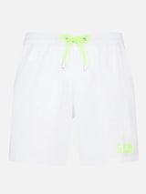 Man white comfort swim shorts