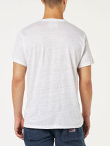 Man linen jersey t-shirt