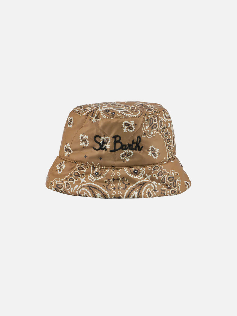 Cappello da donna modello pescatore con stampa bandana