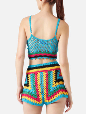 Multicolor crochet top - MC2 Saint Barth