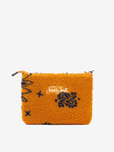 Pouch a tracolla Parisienne in lana con bandana ocra