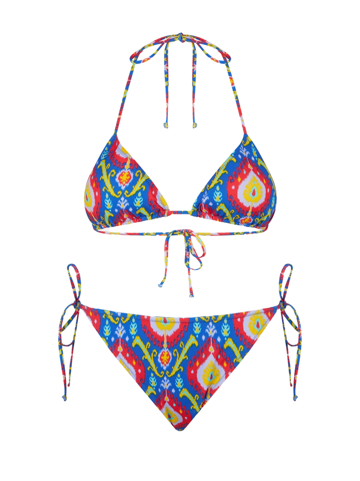 Woman triangle bikini with ikat print - MC2 Saint Barth