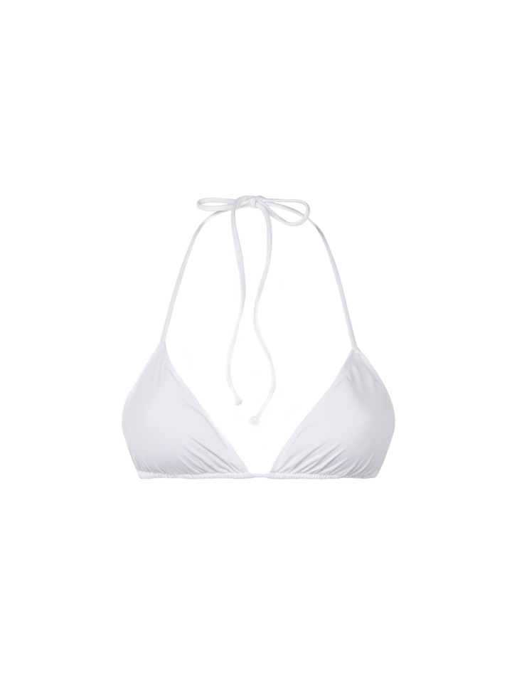 Top donna a triangolo bianco