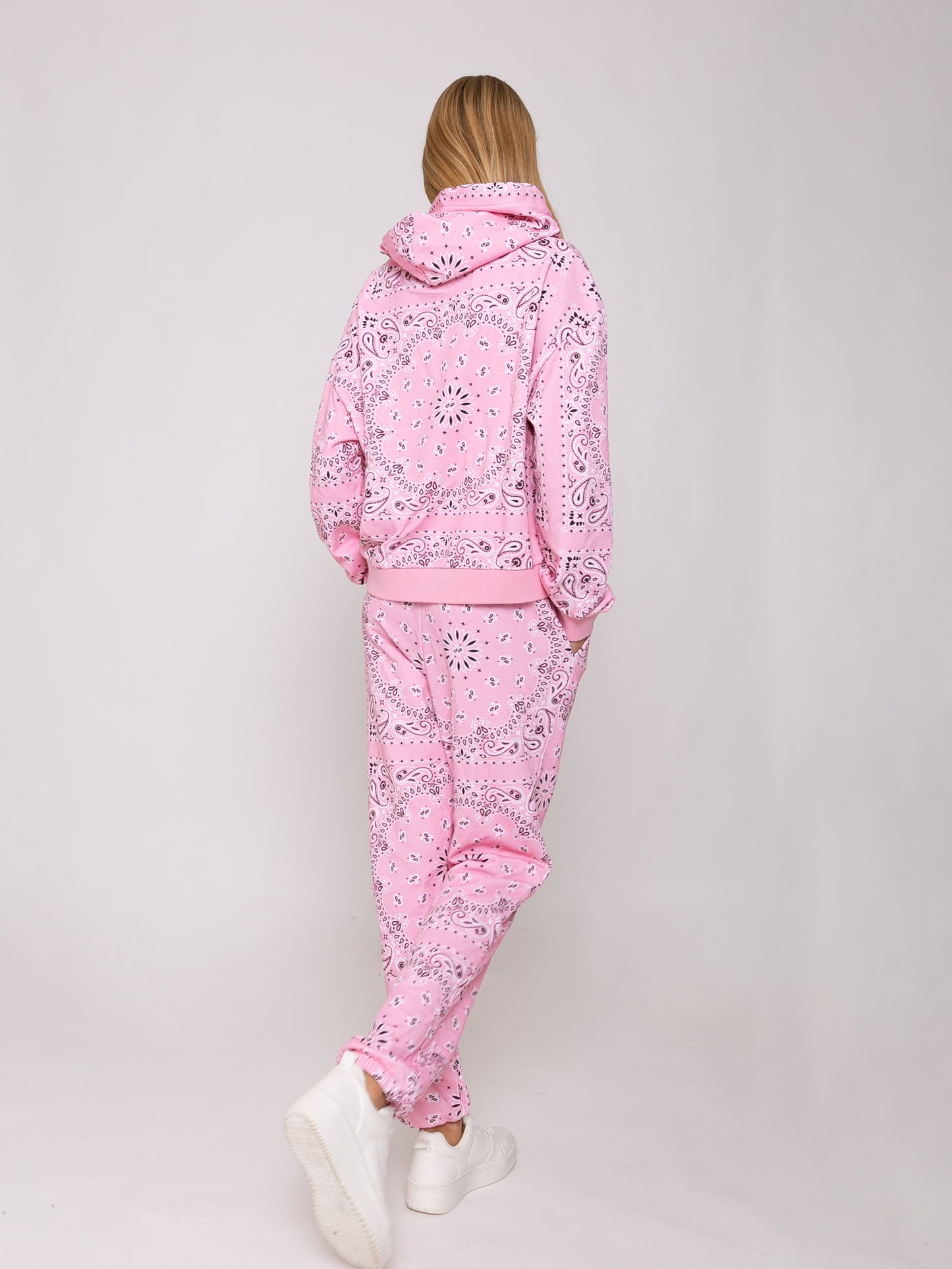 Bandana-Kapuzenpullover aus Baumwolle mit Saint-Barth-Stickerei