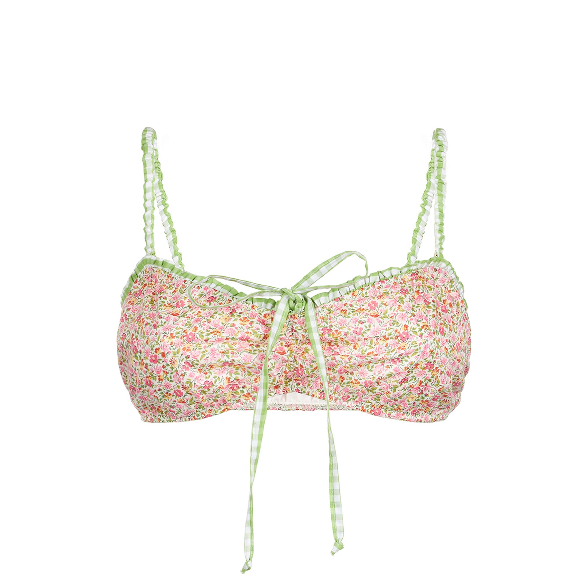 Top bralette swimsuit with Liberty print | Made with Liberty fabric - MC2 Saint Barth