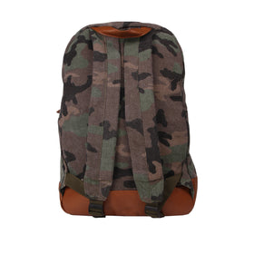 Military green camouflage canvas backpack - MC2 Saint Barth