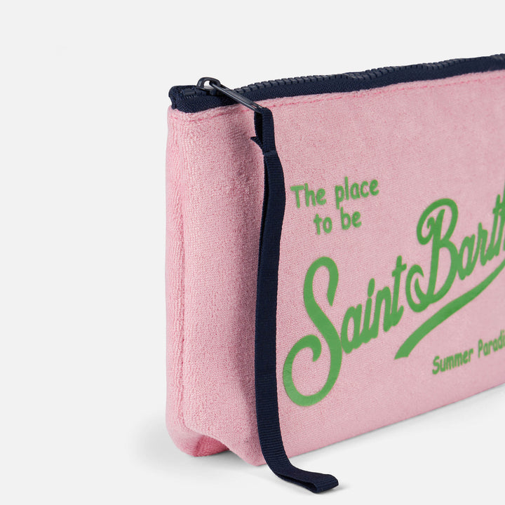 Aline rosa Frottee-Pochette