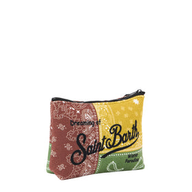 Aline Wollpochette mit Bandana-Print