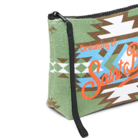 Pochette Aline in lana con stampa etnica