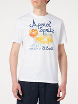 Man cotton t-shirt with Aperol Spritz Venice print |  APEROL SPECIAL EDITION