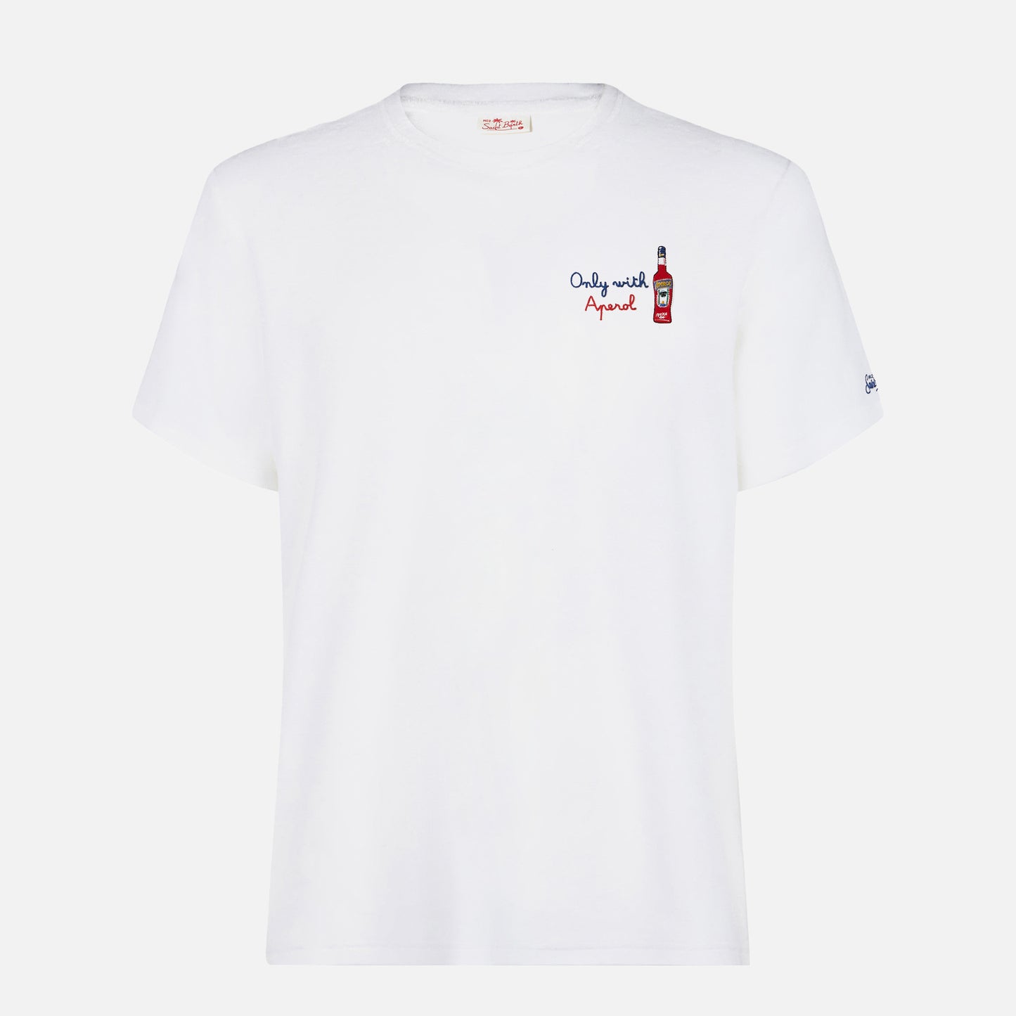 Herren-T-Shirt mit „Only with Aperol“-Stickerei vorne | APEROL SONDEREDITION