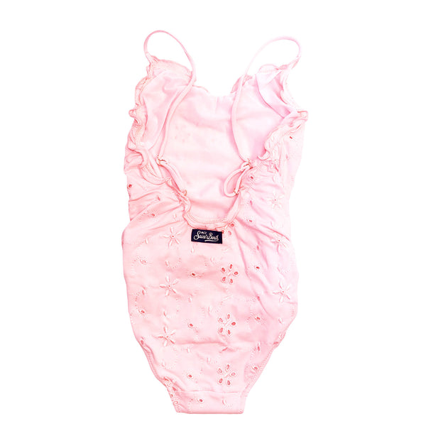 Girl pink Sangallo swimsuit