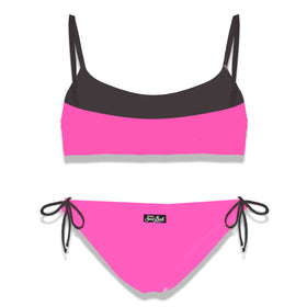St. Barth Bralette-Bikini für Mädchen mit Grafik vorne