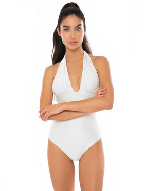 Costume intero da donna bianco