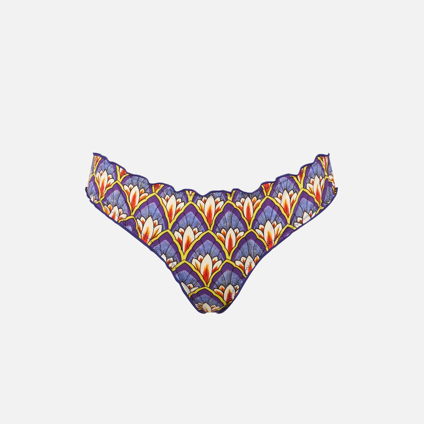 Woman cheeky swim briefs with print - MC2 Saint Barth