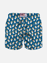 Boy swim shorts with Estathé print | Estathé® Special Edition