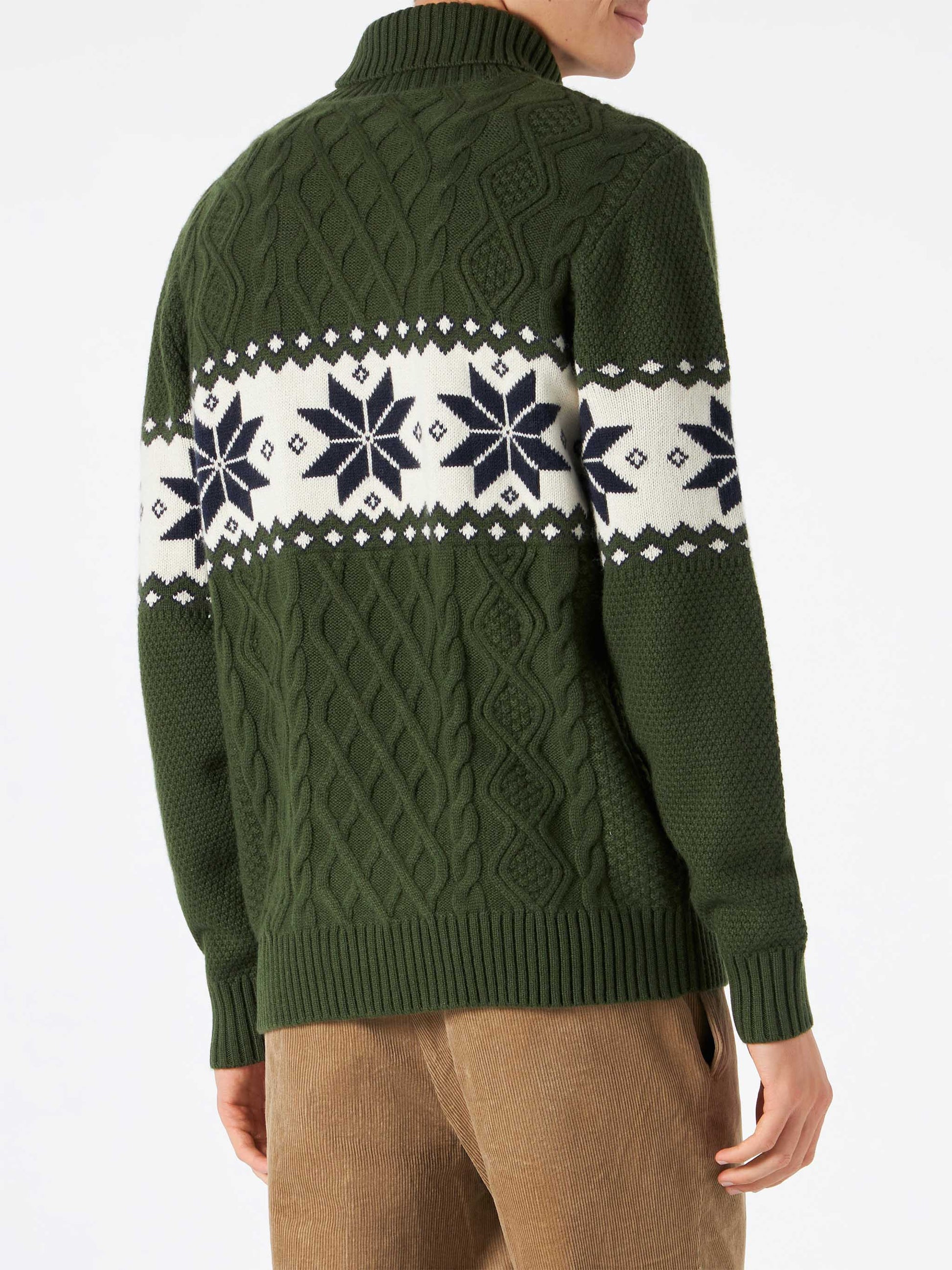 Half-turtleneck sweater with Verbier lettering - MC2 Saint Barth