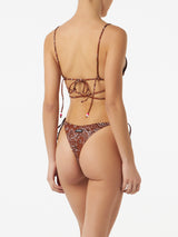 Damen-Bandana-Triangel-Bikini mit frecher Badehose