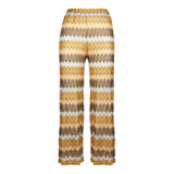 Woman multicolor knitted palazzo pants