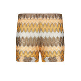 Mehrfarbige Damen-Strickshorts