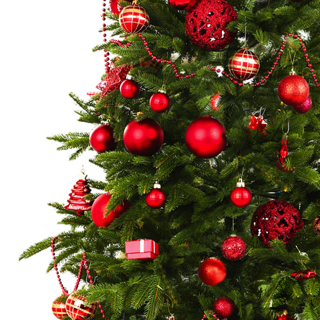 Badeshorts mit Weihnachtsbaum-Fotodruck