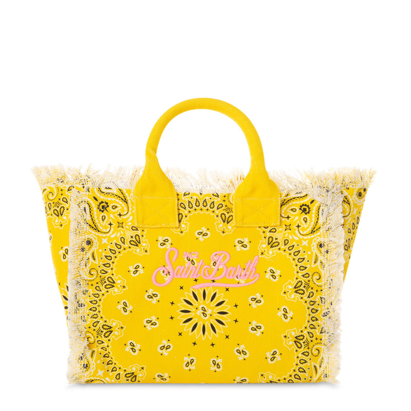 Colette-Canvas-Handtasche mit gelbem Bandana-Print