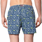 Light fabric man swim shorts sharks print