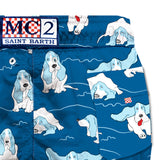 Badeshorts für Herren mit Basset Hound-Motiv