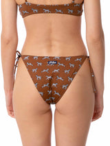 Damen-Badehose mit Zebra-Print