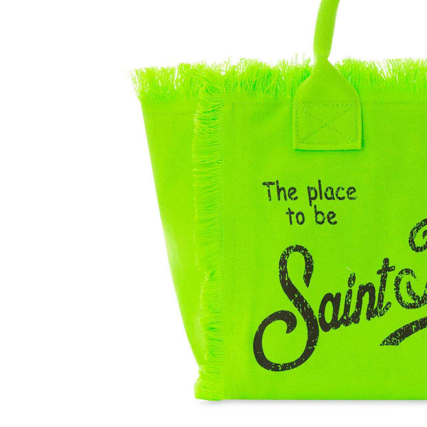 Borsa Colette in canvas di cotone verde fluo