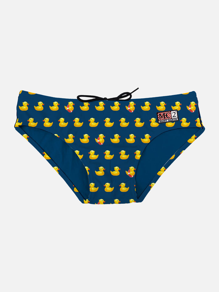 Man swim briefs with ducky print