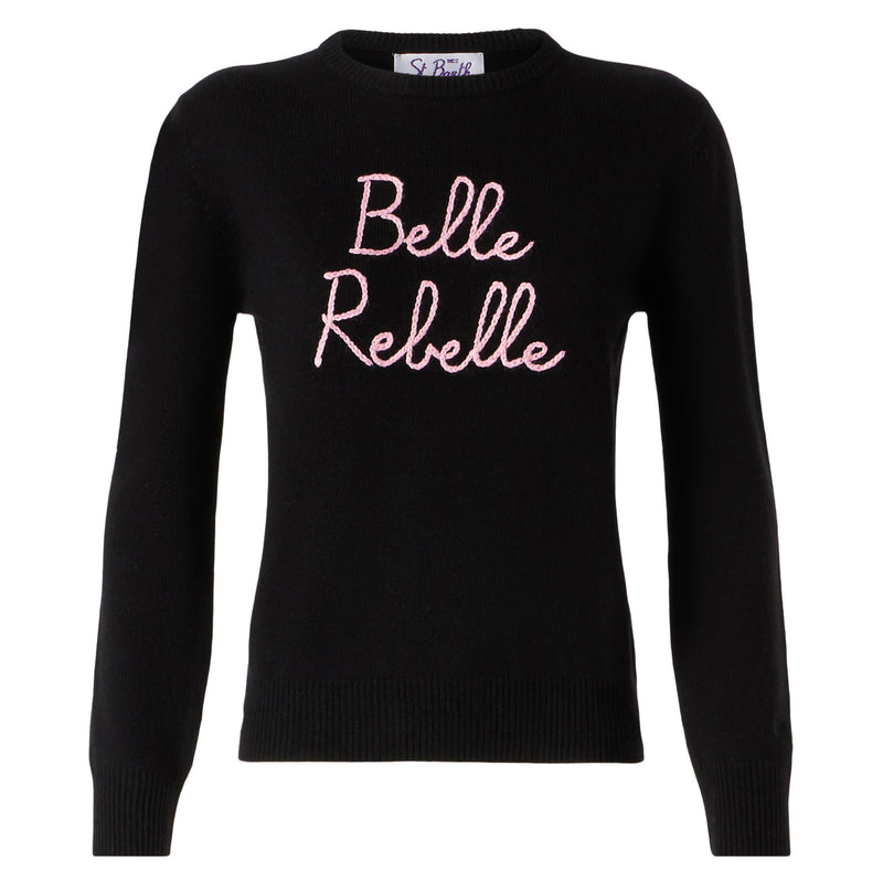 Damenpullover mit Belle Rebelle-Stickerei