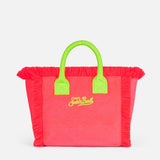 Borsa Colette in spugna fucsia con logo Saint Barth