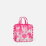 Borsa Vivian in cotone con stampa toile de jouy