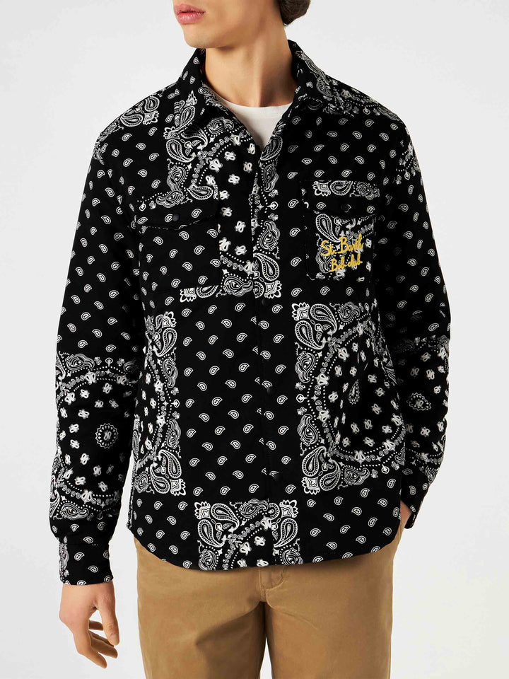 Overshirt Chalet mit Tasche und St. Barth Bob Club Stickerei