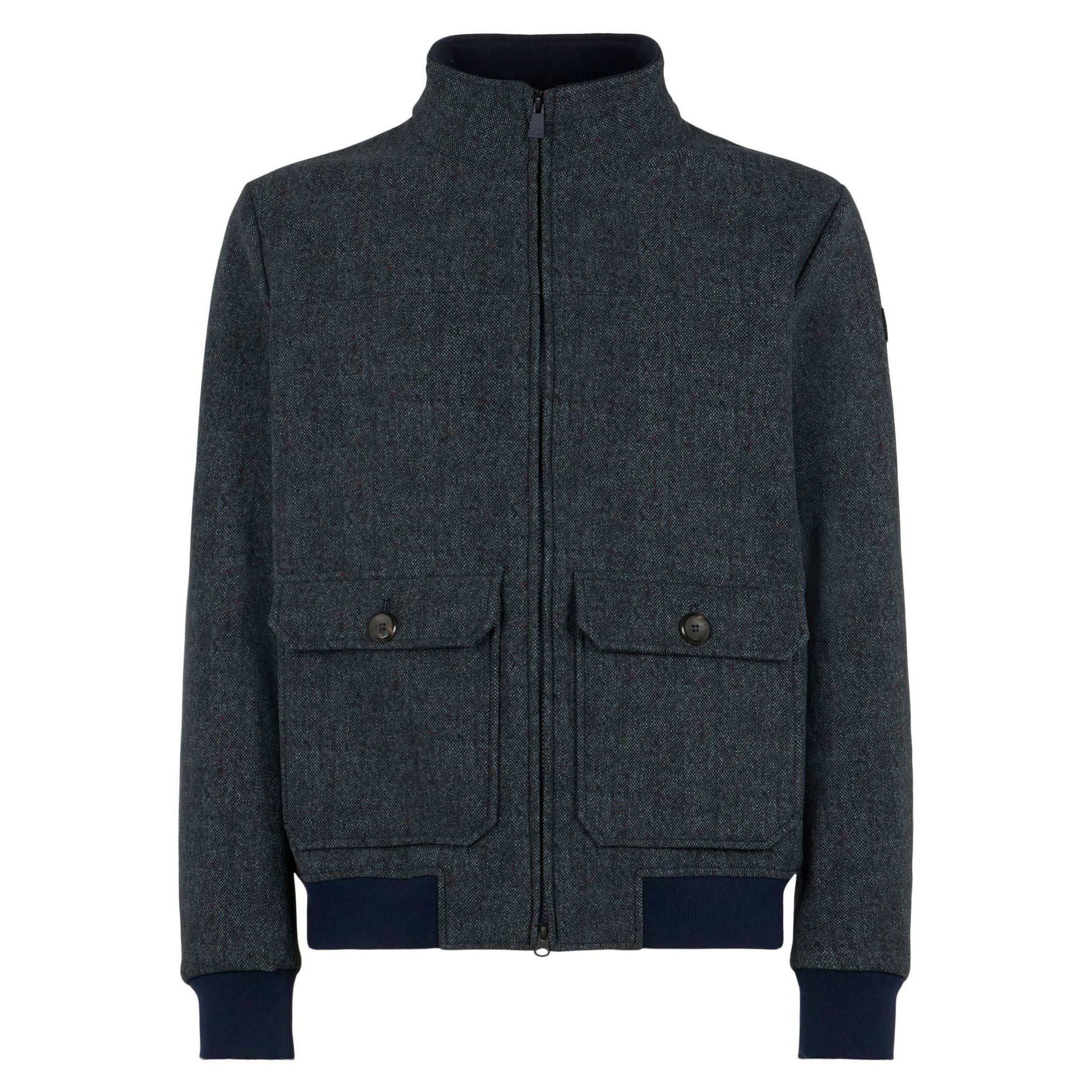 Man mélange blue thermo jacket Byron - MC2 Saint Barth