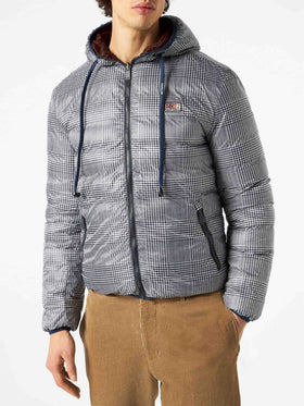Man double face brown down jacket Courchevel - MC2 Saint Barth