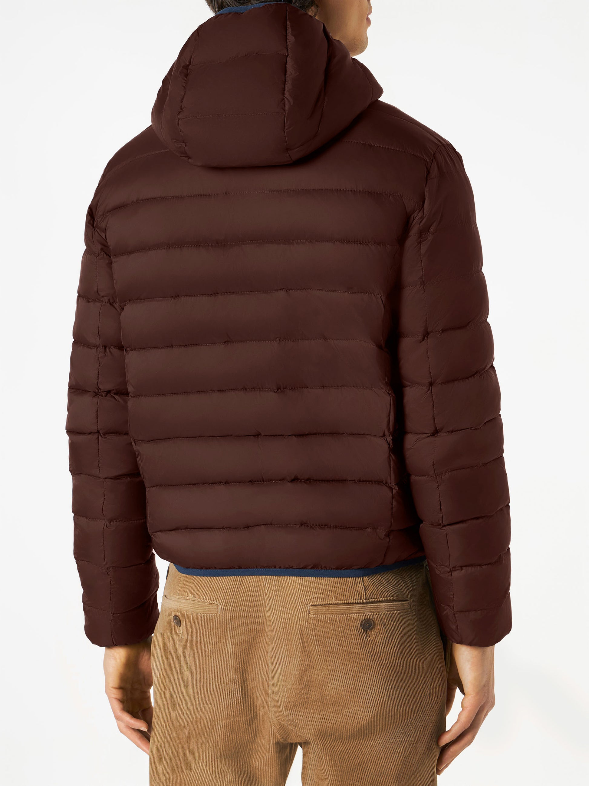 Man double face brown down jacket Courchevel - MC2 Saint Barth