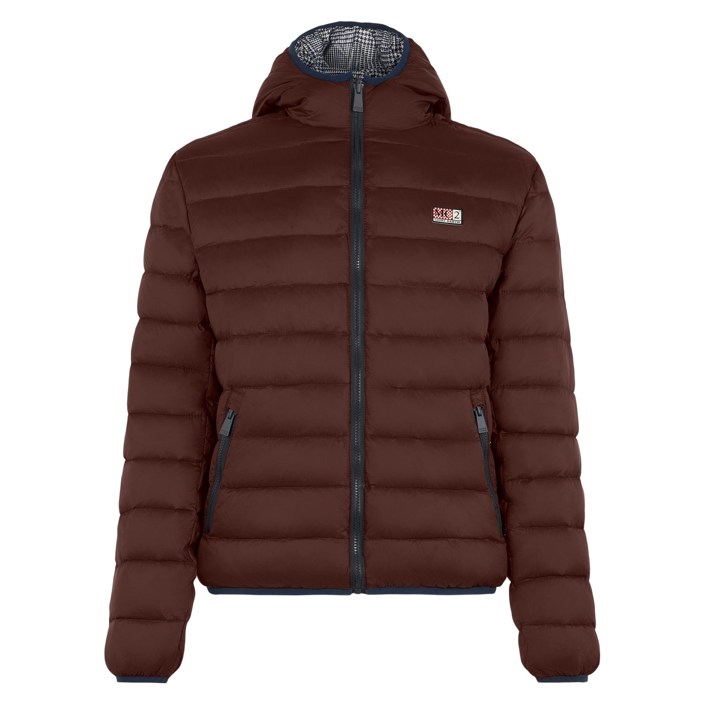 Man double face brown down jacket Courchevel - MC2 Saint Barth