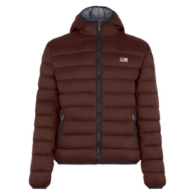 Man double face brown down jacket Courchevel - MC2 Saint Barth