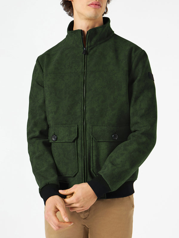 Man British green thermo jacket