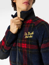 Sherpa-Jacke mit St. Barth Bob Club-Stickerei