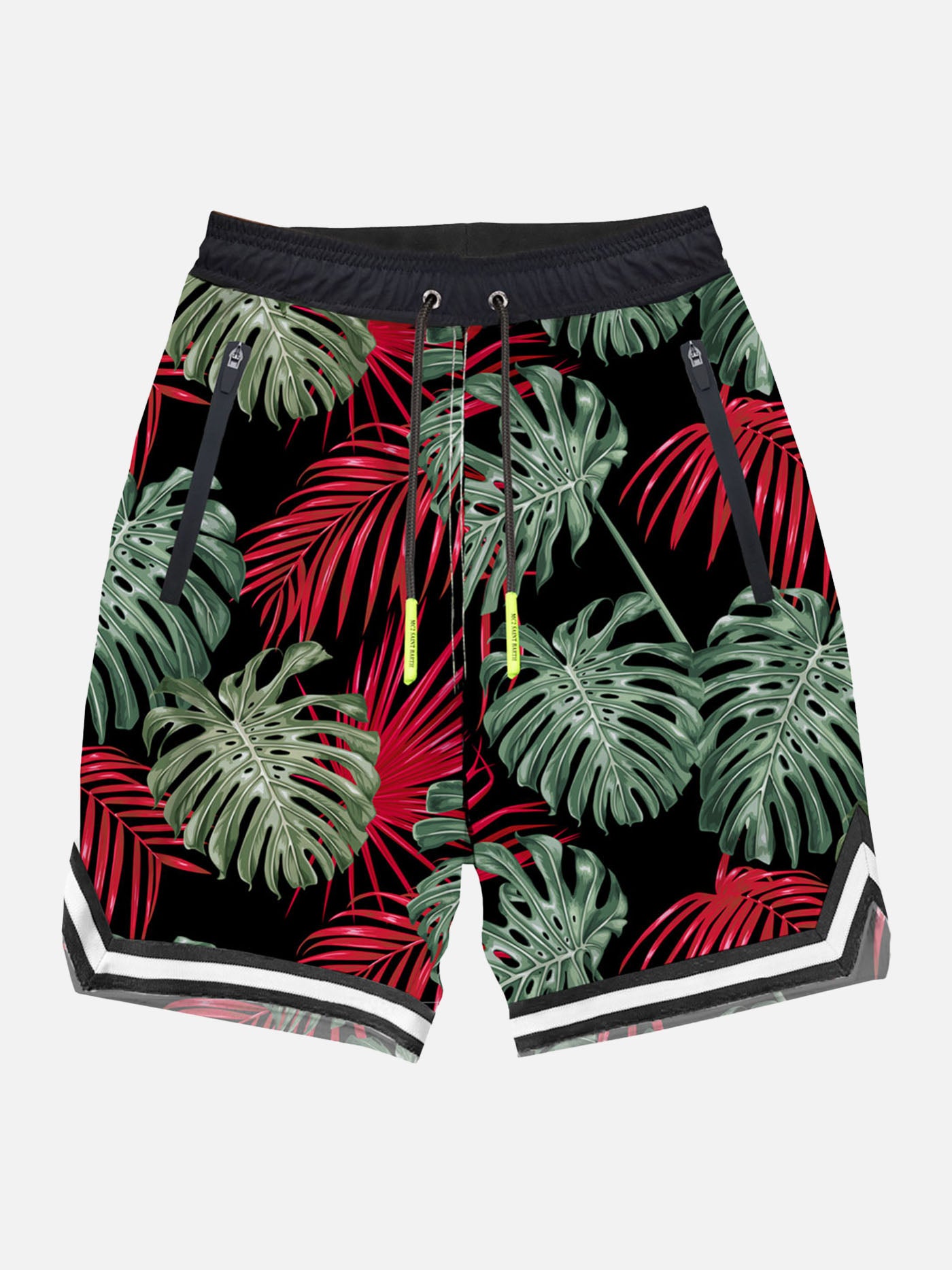 Tropical print swim shorts surf style - MC2 Saint Barth
