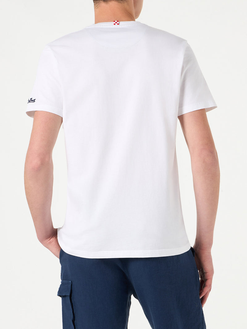 Herren-T-Shirt aus Baumwolle mit Spritz-Tasche | APEROL SONDEREDITION