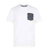 Man cotton t-shirt with ducky print pocket