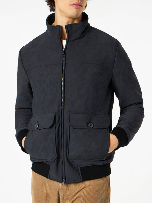 Man mélange black thermo jacket