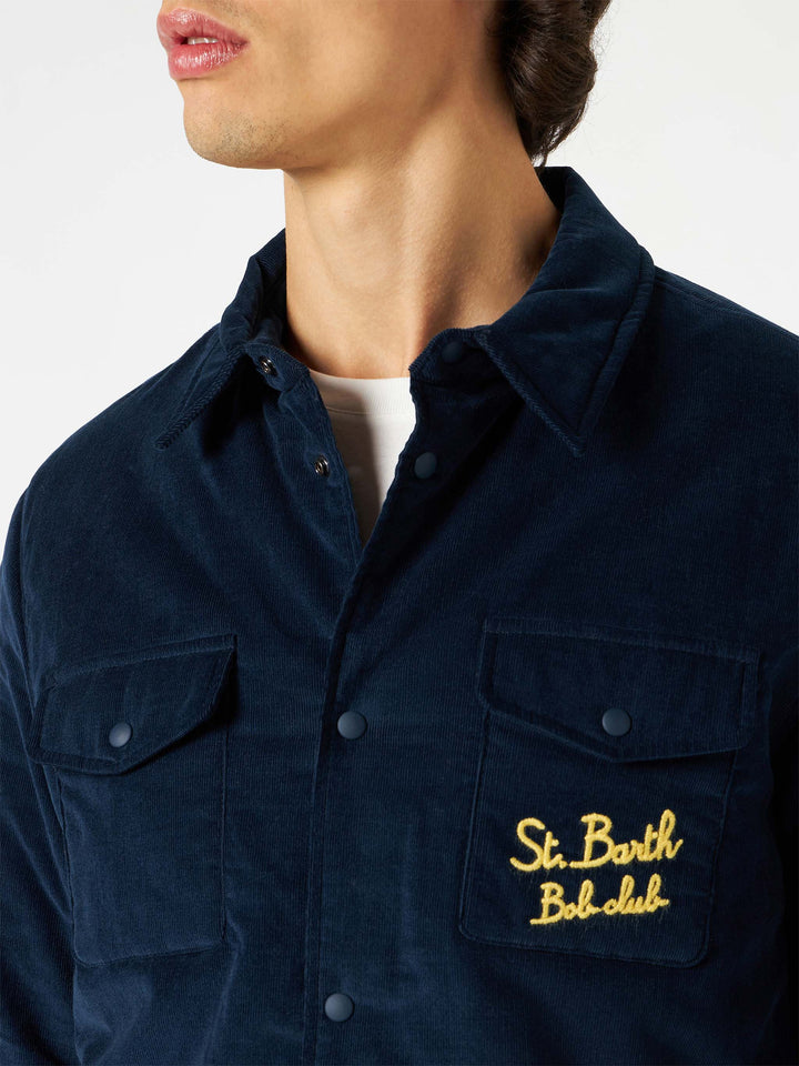 Overshirt Chalet mit Tasche und St. Barth Bob Club Stickerei