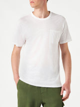 Man linen jersey t-shirt