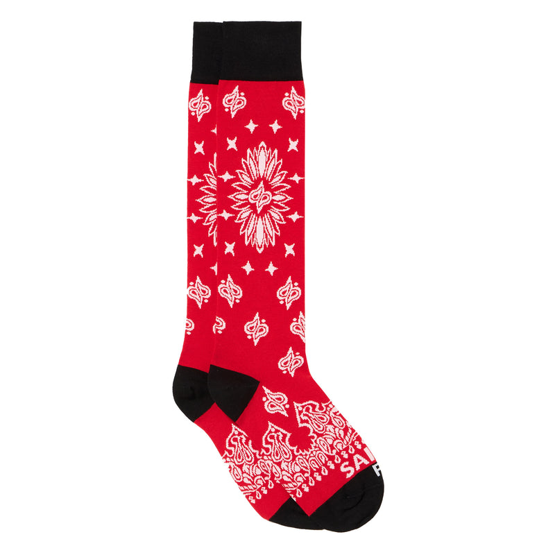 Lange Herrensocken mit Bandana-Aufdruck