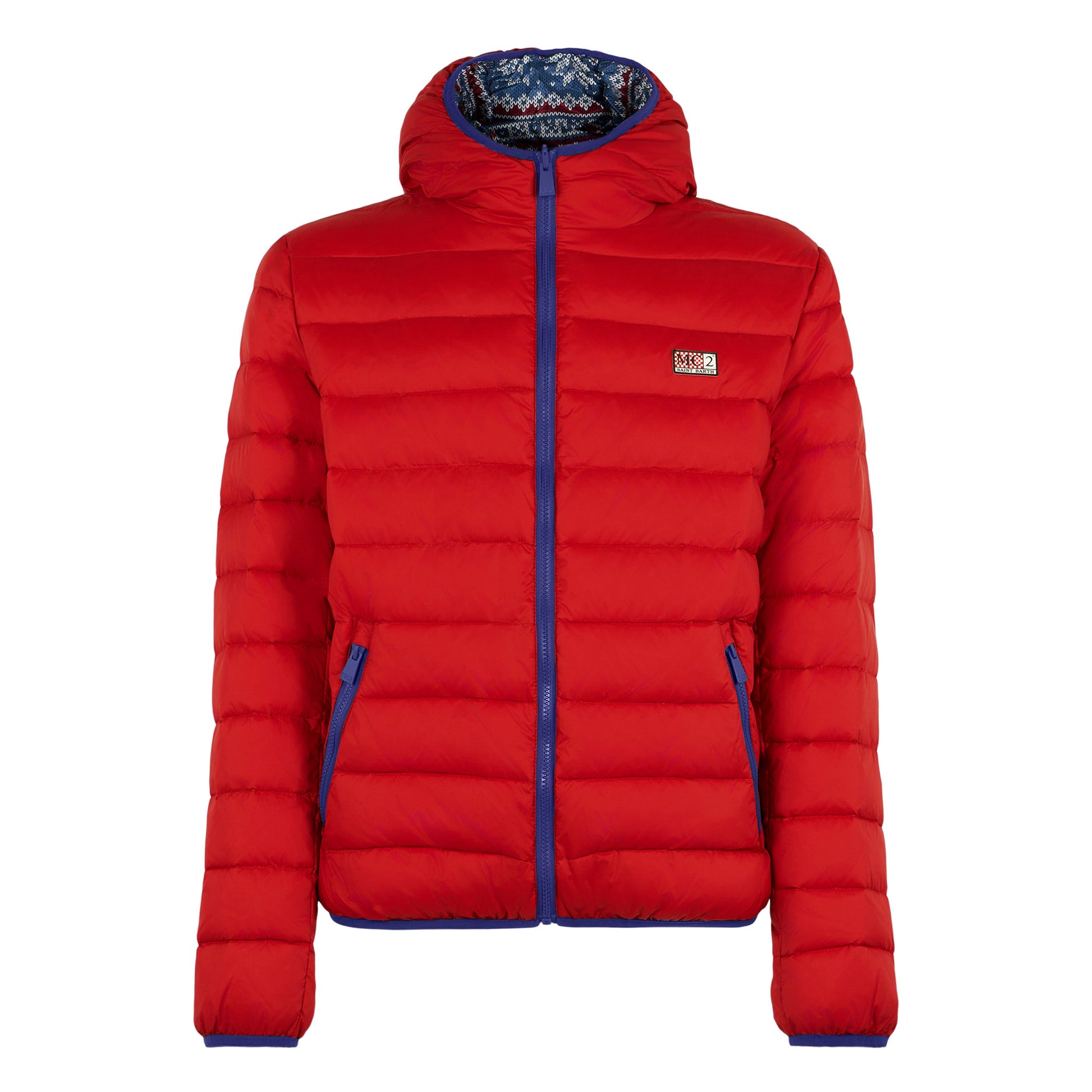Man double face red down jacket Courchevel - MC2 Saint Barth